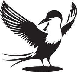 Obraz premium swift bird silhouette vector, swift bird logo vector, swift bird icon