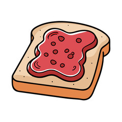 jam on toast icon, jam on toast vector illustration-simple illustration of jam on toast, perfect for jam on toast logos and icons