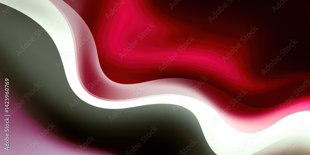 Poster a colorful, abstract image with a red stripe