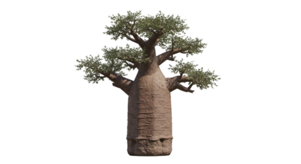 3 d render realistic baobab tree model