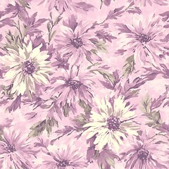 Floral Print Pattern Background