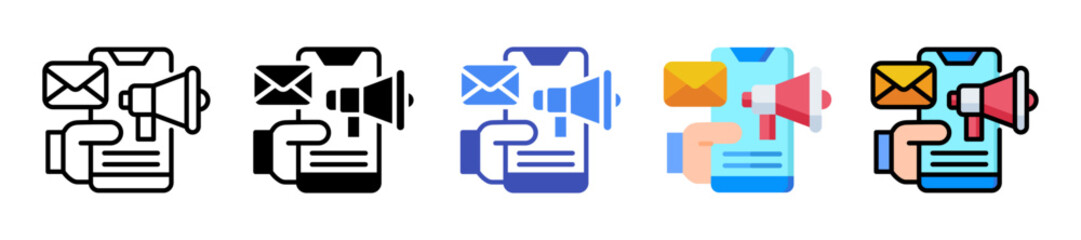 Fototapeta premium Social Media Marketing Icon