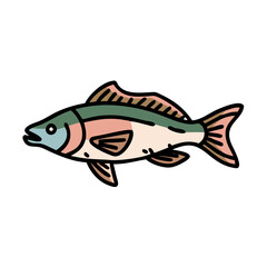kribensis fish icon, kribensis fish vector illustration-simple illustration of kribensis fish, perfect for kribensis fish logos and icons