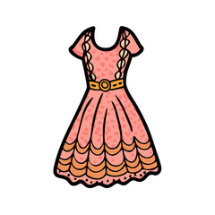 lace dress icon, lace dress vector illustration-simple illustration of lace dress, perfect for lace dress logos and icons