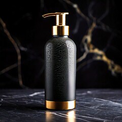 Professional Luxury Shampoo Bottle on Marble - Salon Quality (8K Ultra HD) | Perfect for Hair Care Brands & Instagram Ads
