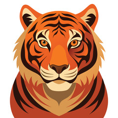tiger head mascot vector