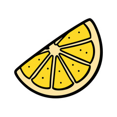 lemon slice icon, lemon slice vector illustration-simple illustration of lemon slice, perfect for lemon slice logos and icons