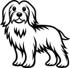 Dog silhouette, Dog silhouette icon, Pet dog outline, Canine side view graphic, Dog vector illustration, Animal silhouette design