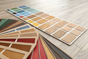 Flooring samples for home renovation and design ideas for vinyl and laminate floors