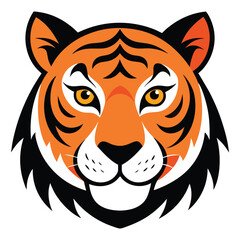 Tiger head vector design