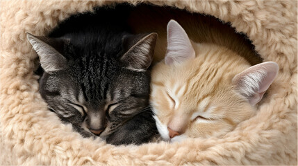 cute cat wallpapers for desktop and phone screens, capturing charming everyday moments, gentle lighting, and rich fur textures. Each composition evokes warmth, calm, and delightful personality