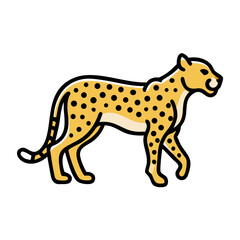 Fototapeta premium leopard icon, leopard vector illustration-simple illustration of leopard, perfect for leopard logos and icons