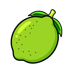 lime icon, lime vector illustration-simple illustration of lime, perfect for lime logos and icons