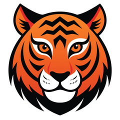 Tiger head vector design
