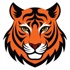 Tiger head vector design