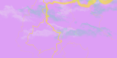 Abstract Pink watercolor background with colors. Abstract background of colorful liquid liner.  marbled grunge. Thunder, lightnings and rain on a stormy summer night in black and white .