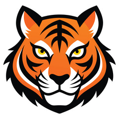 Tiger head vector design