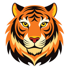 head of a tiger vector design