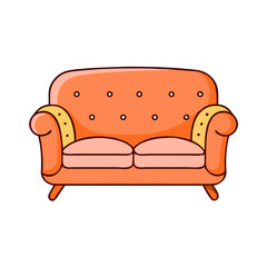 loveseat icon, loveseat vector illustration-simple illustration of loveseat, perfect for loveseat logos and icons