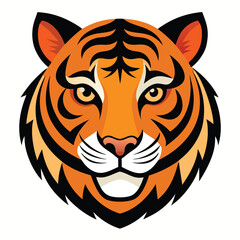 head of a tiger vector design