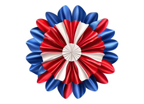 patriotic rosette isolated