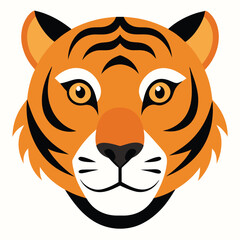roaring tiger head mascot vector sticker high quality