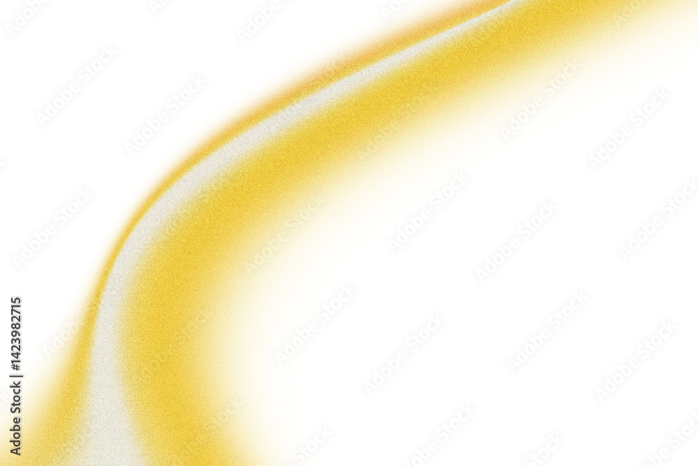 Poster Abstract yellow curve with white highlight.