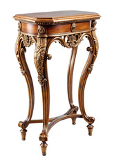 Elegant antique style side table with intricate carvings and ornate details
