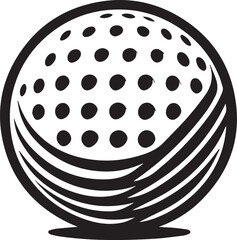 Golf ball icon. Golf ball isolated icon. Golf ball symbol. Vector illustration