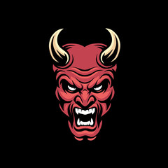Devil head ilustration