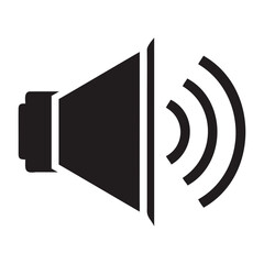 Volume icons thin line silhouette Vector illustration designs on transparent PNG and Vector