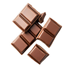 Milk chocolate cubes delicious sweet treat food photography