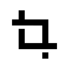 crop icon vector template illustration design