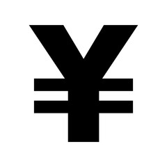 Obraz premium yuan icon vector template illustration design