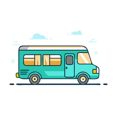 motorhome icon, motorhome vector illustration-simple illustration of motorhome, perfect for motorhome logos and icons