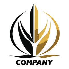 Minimalist type creative business logo template