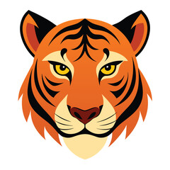 tiger head vector