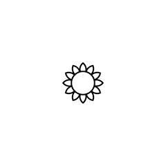 Sunflower icon flat vector design