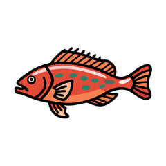 ocean perch icon, ocean perch vector illustration-simple illustration of ocean perch, perfect for ocean perch logos and icons
