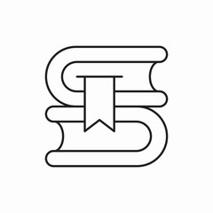 books icon vector sign