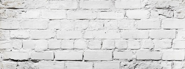 White Grunge Brick Wall Texture for Web Design and Print
