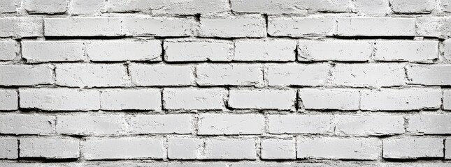 White Grunge Brick Wall Texture for Web Design and Print
