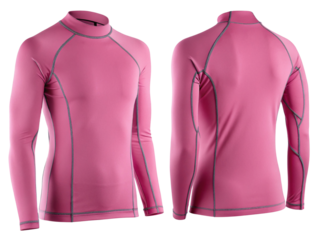 stylish pink rashguard mockup designed for water sports, showcasing sleek fit and modern design perfect for active lifestyles