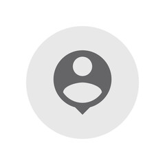 Person Pin Filled Icon