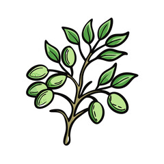 olive tree icon, olive tree vector illustration-simple illustration of olive tree, perfect for olive tree logos and icons