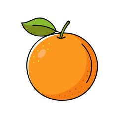 orange icon, orange vector illustration-simple illustration of orange, perfect for orange logos and icons