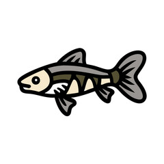 otocinclus fish icon, otocinclus fish vector illustration-simple illustration of otocinclus fish, perfect for otocinclus fish logos and icons