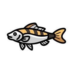 otocinclus fish icon, otocinclus fish vector illustration-simple illustration of otocinclus fish, perfect for otocinclus fish logos and icons