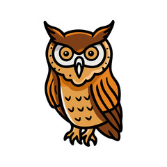 owl icon, owl vector illustration-simple illustration of owl, perfect for owl logos and icons