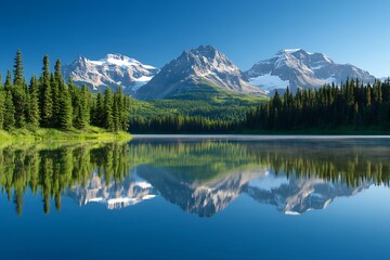 Serene mountain lake (3)